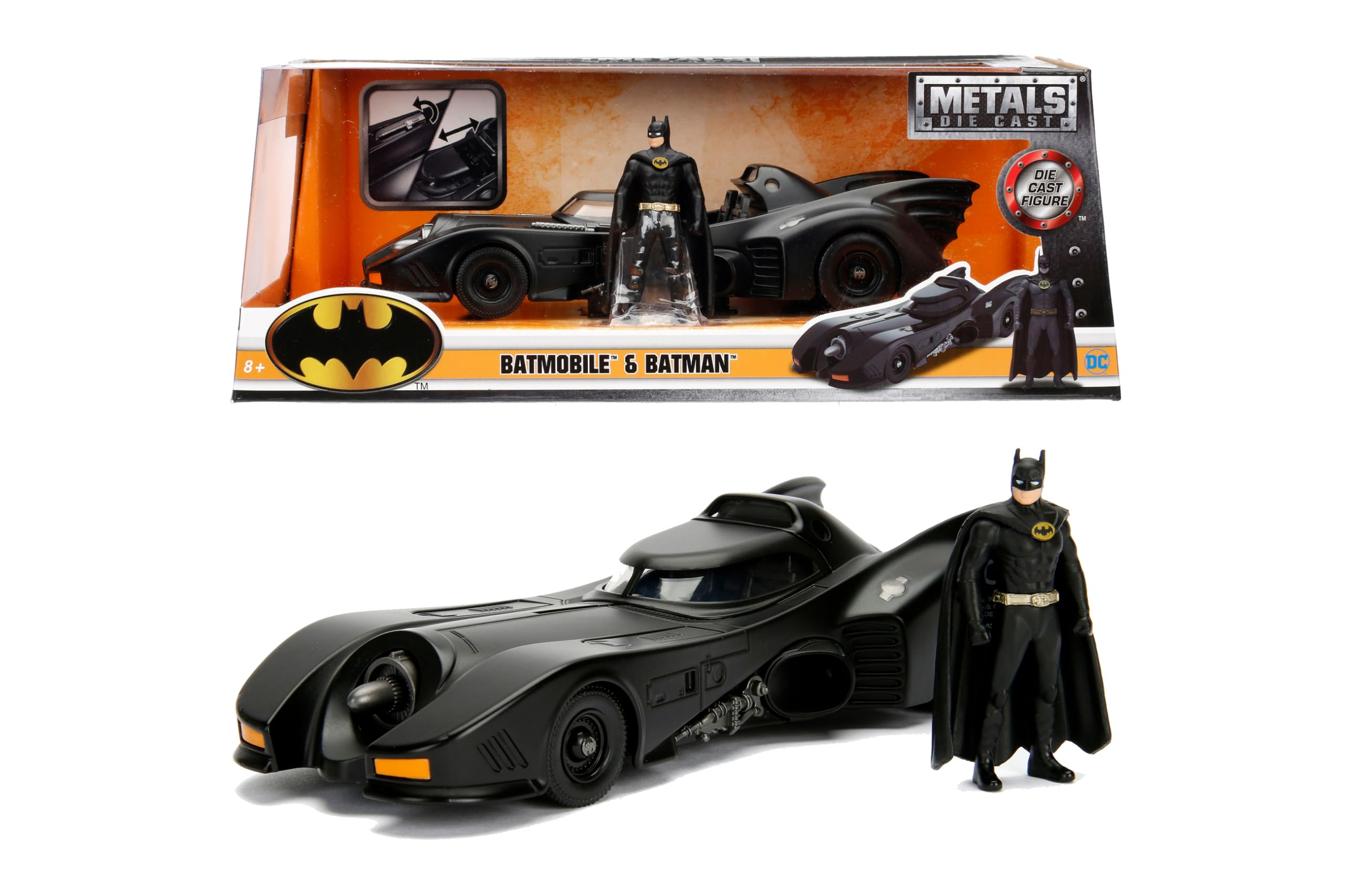 JADA 1/24 バットモービル 1989 BATMAN ジャダ ダイキャスト Amazon | ジェイダ - バットマン 1989 バットモービル 1:24 ダイ
